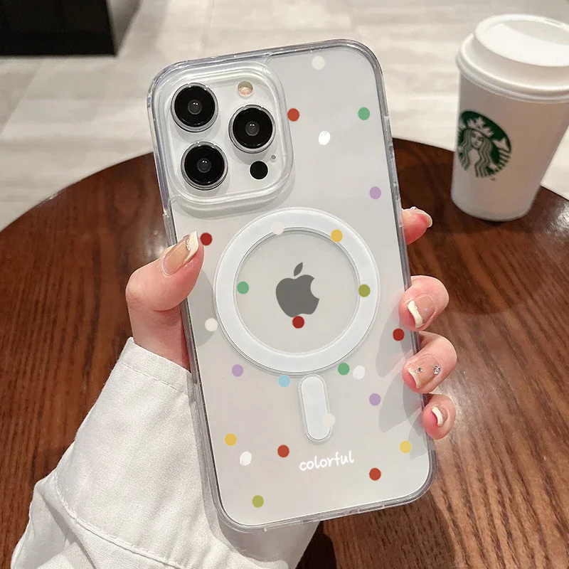 Phone Cases With Magsafe - Корейский креативный цветной чехол INS с