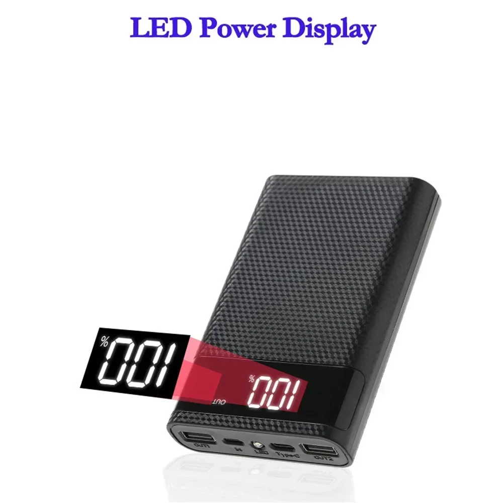 Phone Cases Android - 4x18650 аккумулятор DIY Power Bank чехол