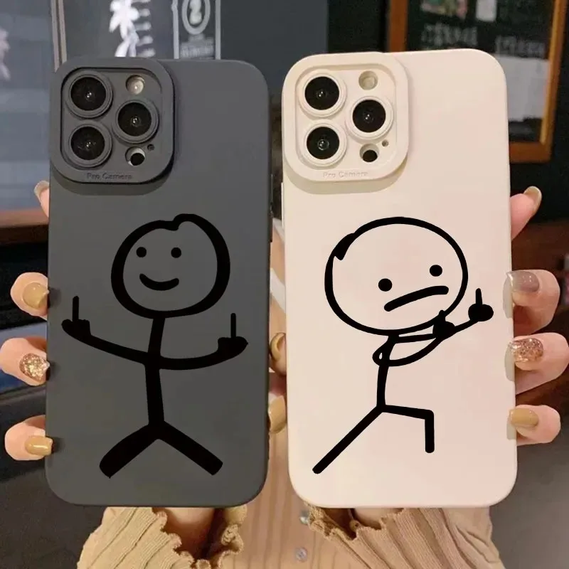 Phone Cases Xs - Милый мультяшный матовый силиконовый чехол-накладка для