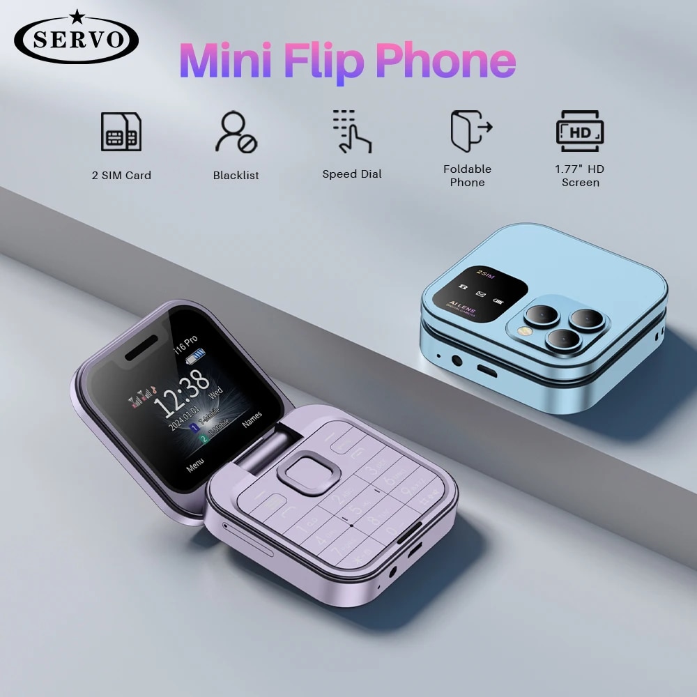 Phone Cases Verizon - SERVO I16 Pro Мини-складной мобильный телефон