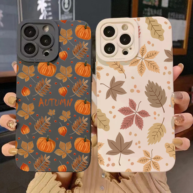 Phone Cases Samsung S25 - Ретро-чехол с узором кленового листа для