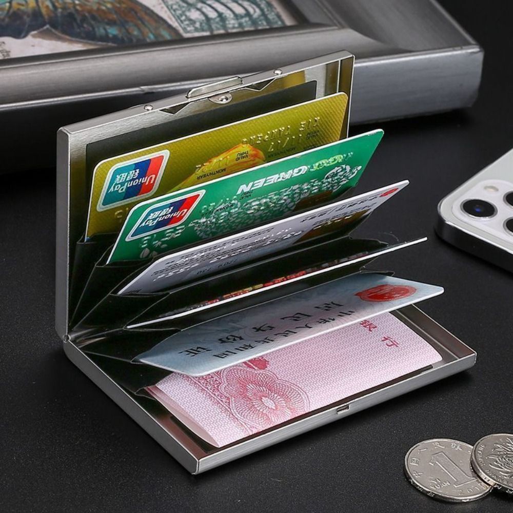Slim Card Slot Case - Металлический картхолдер на 6 карт из