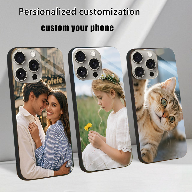 Phone Cases Personalised - Чехол из закаленного стекла на заказ