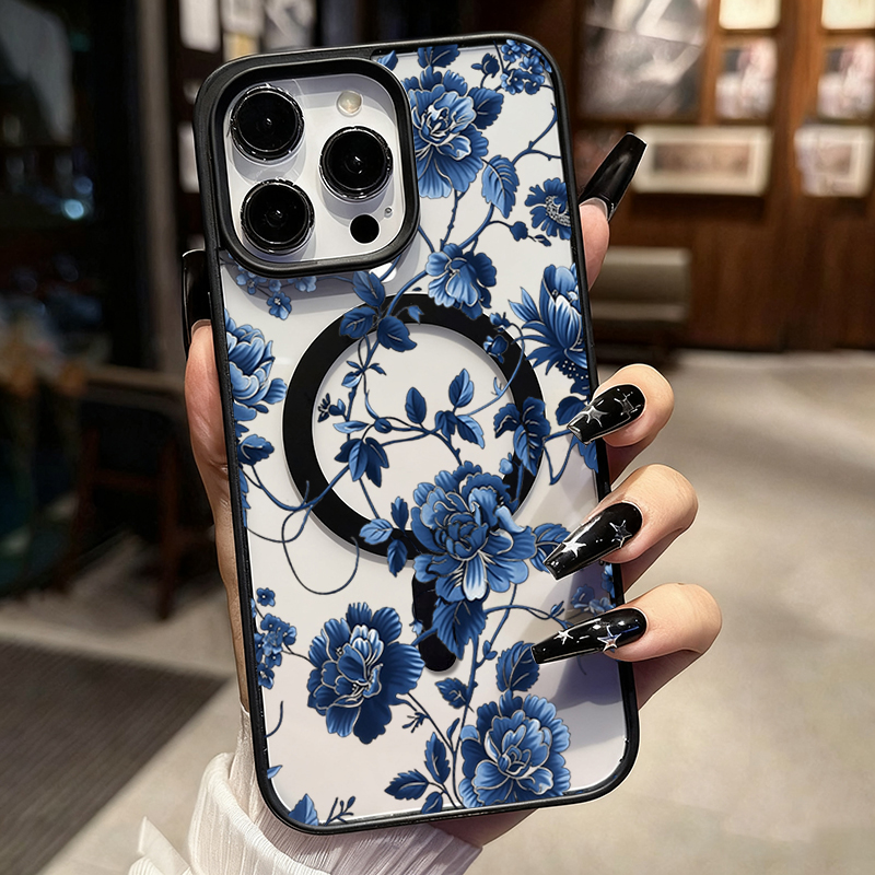 Роскошный винтажный синий чехо – обзор и цена Phone Cases Blue
