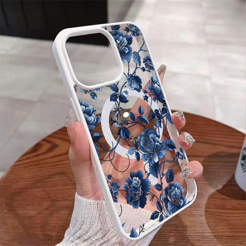 Роскошный винтажный синий чехо – обзор и цена Phone Cases Blue