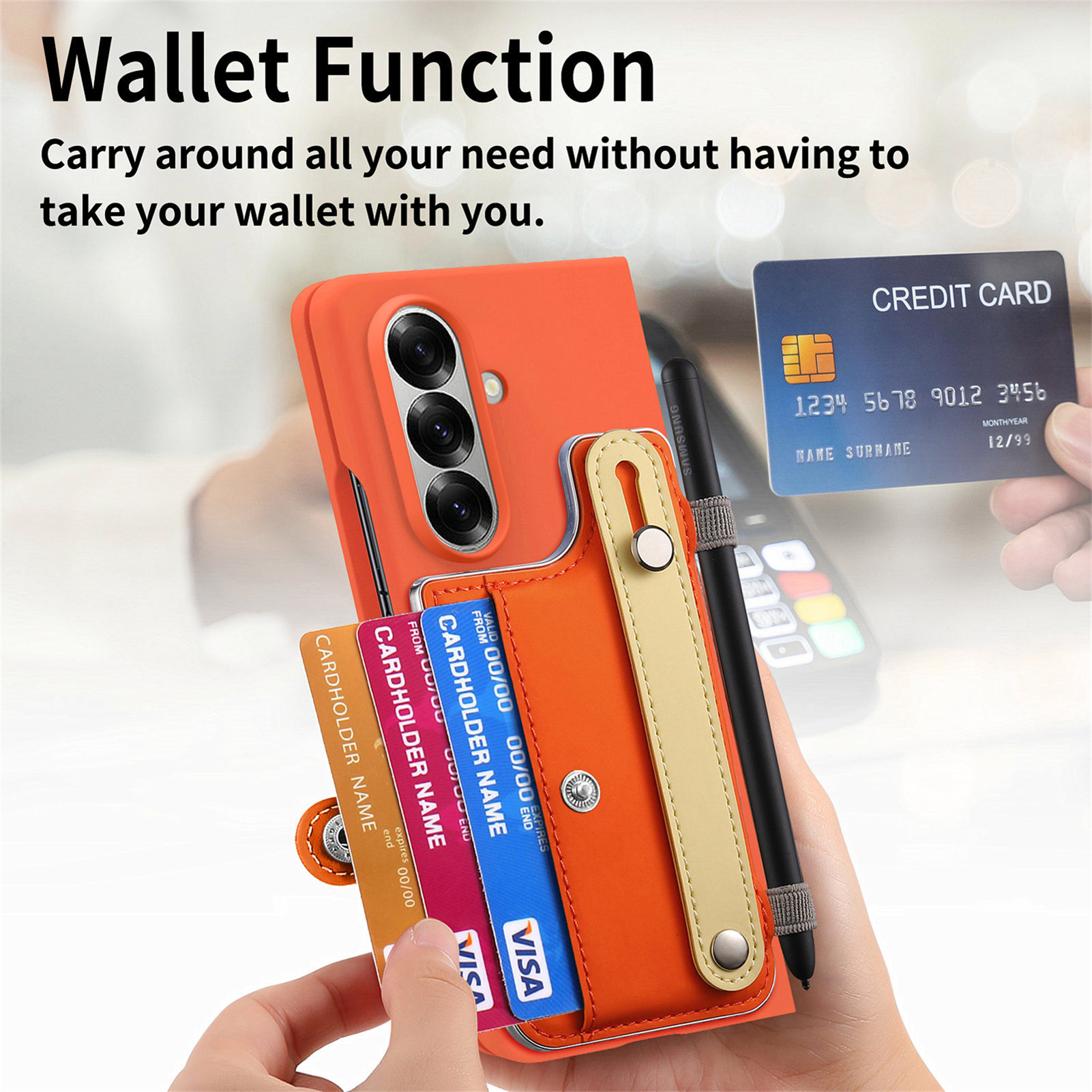 Чехол для Samsung Z Fold 8 Ult – обзор и цена Slim Card Slot Case