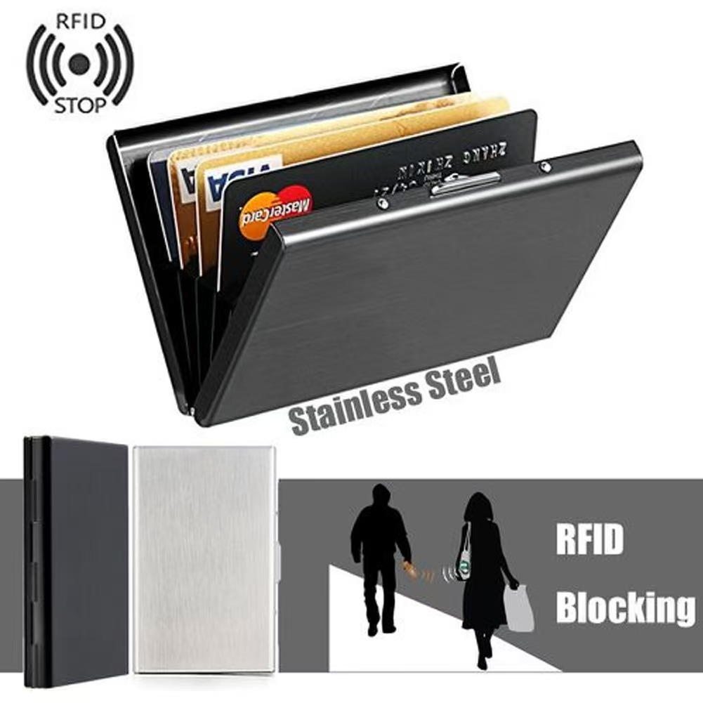 Тонкий футляр для RFID-карт из – обзор и цена Slim Card Slot Case