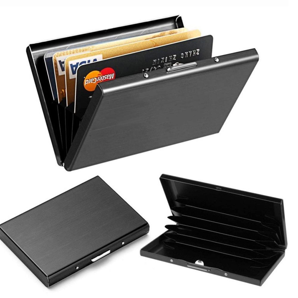 Тонкий футляр для RFID-карт из – обзор и цена Slim Card Slot Case