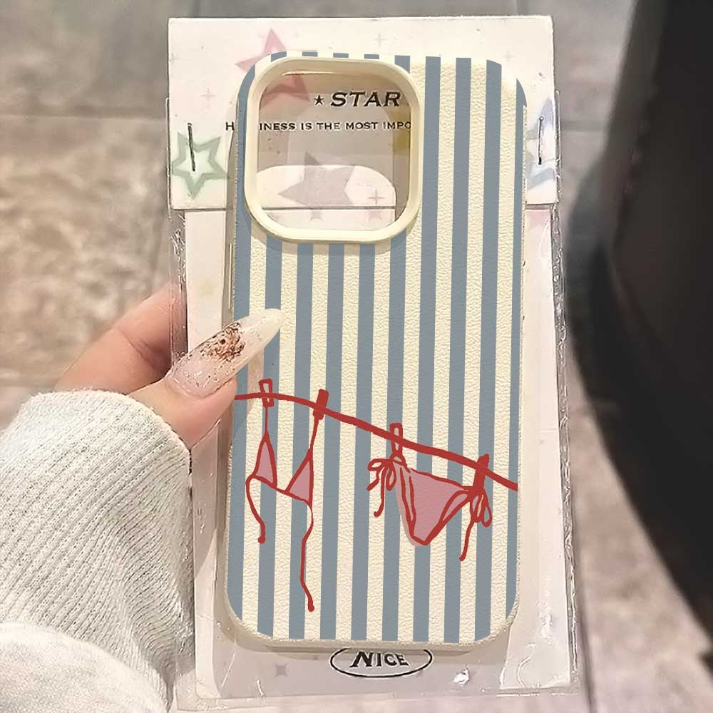 Сине-белый полосатый чехол-бик – обзор и цена Phone Cases Blue